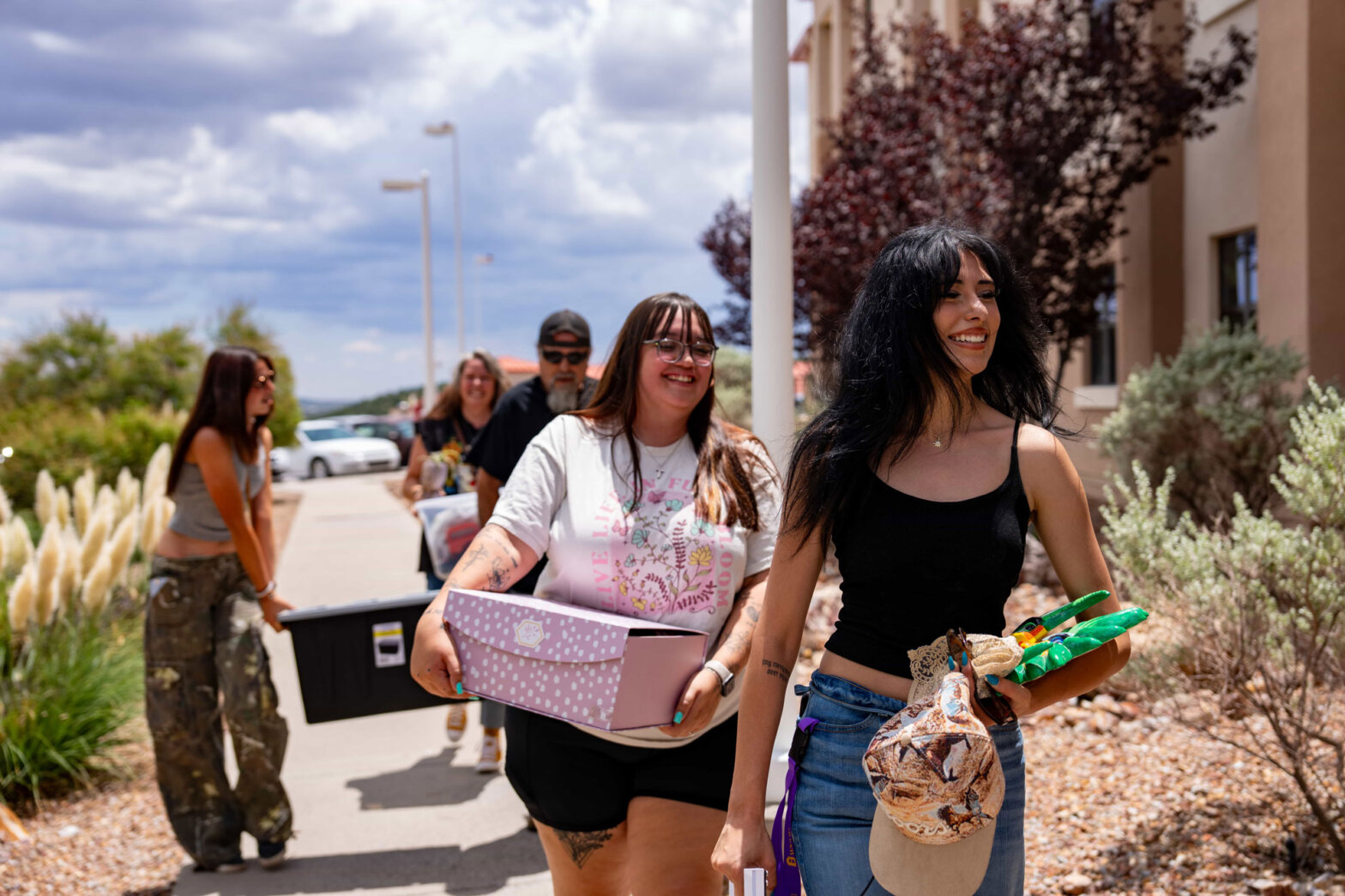 Students moving-in campus residences